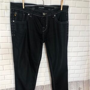 MEK Denim Collection Jeans Men's Berlin Straight Leg Black 32*32 NWOT